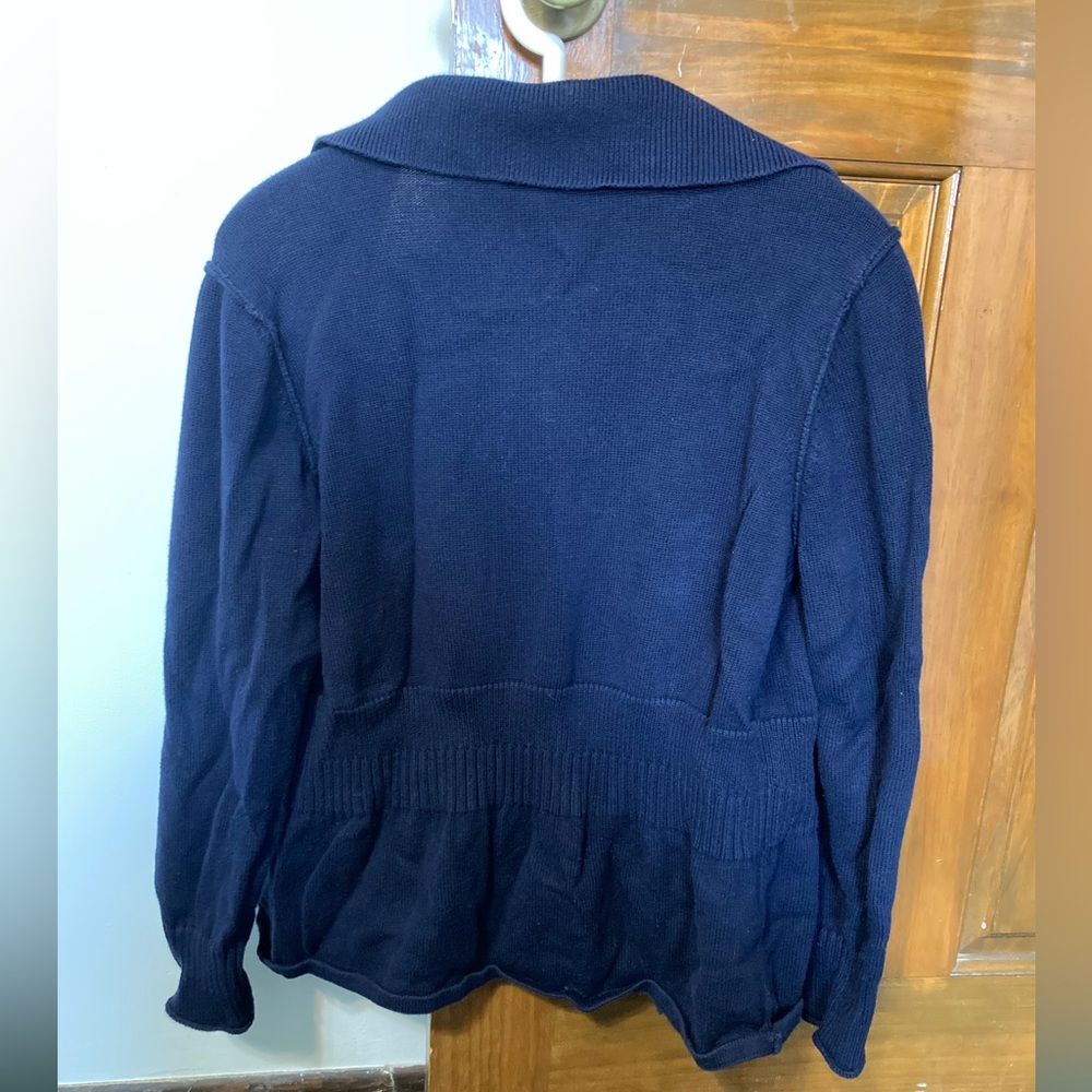 Blue Collared Cardigan - Picture 3 of 3